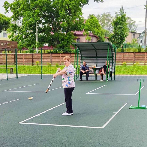 Состоялось открытие долгожданной городошной площадки